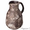 Uniquewise 8in Vintage Ceramic Rustic Pitcher Vase/Flower Jug with Handle Accent Modern Floral Display Holder QI004789 - alternate 1