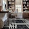 World Rug Gallery Bohemian Lines Area Rug 5 ft x 7 ft Black WR104BLACK5X7 - alternate 5