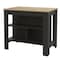 Homeroots Black and Oak 41" Kitchen Island With Storage 535021 - alternate 1