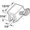 Prime-Line Window Lock, Economy, Rubber Insert, White, 2PK U 105512 - alternate 3