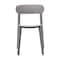Flash Furniture Dover Indoor-Outdoor Stacking Patio Chair w/Curved Backrest, All-Weather Resin Chair in Gray DHF-340-APP-GRY-GG - alternate 8