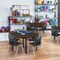 Regency Round Kee Mobile Adjustable Classroom Table W/ 4 Andy Chairs, 42 in W, 42 in L, Neo Walnut TB42RNDNWAPCBK45BK - alternate 5