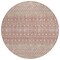 Homeroots 8' Blush Gold And Ivory Round Tribal Washable Indoor Outdoor Area Rug 582610 - alternate 7