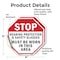 Signmission Stop Hearing Protection & Safety Gl, 4 inch X 4 inch, Vinyl Decal, 2PK OC-D-2PACK-4-220 - alternate 3