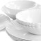 Gibson Ultra Radley 12 Piece Tempered Opal Glass Dinnerware Set in White 127232.12 - alternate 7