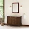 James Martin Vanities Kinnsden 48" Single Vanity, Sable Oak w/ 3 CM Siberian Silestone Top D680-V48-SBK-3SFR - alternate 9