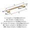 Amerock Versa 6-5/16 inch (160mm) Center-to-Center Golden Champagne Cabinet Pull, 25PK 25VMP36914BBZ - alternate 5