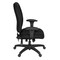 Regency Comfort Series High-Back Multifunctional Fabric Computer Task Chair with Adjustable Arms - Black 125-BK - alternate 9
