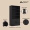 Manhattan Comfort Rivington 40in Bookcase Cabinet in Black - Set of 3 3-BC006-BK - alternate 5