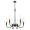 Z-Lite Claudelle 6-Light Chandelier, 32 in W, Matte Black 4014-32MB - alternate 6
