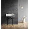 Kingston Brass 24" Solid Surface Console Sink with Brass Legs, 8-Inch, 3-Hole, Matte White/Matte Black KVPB3248SQA0 - alternate 5