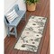 Homeroots 6' Beige And Gray Floral Indoor Outdoor Runner Rug 564005 - alternate 7