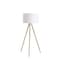 Homeroots Gold Metal Adjustable Tripod Floor Lamp With White Linen Drum Shade 569567 - alternate 6
