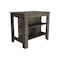 Homeroots Brown 41in Kitchen Island With Storage 474091 - alternate 7