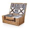 Picnic Time Family Of Brands Belmont Picnic Basket, Navy Blue & White Stripe 123-40-211-000-0 - alternate 9