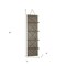 Homeroots 4" Gray Wood Entertainment Organizer 661174 - alternate 5