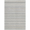 Homeroots 5' X 8' Silver And Gray Striped Washable Indoor Outdoor Area Rug 610565 - alternate 7