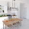 Vaxcel Montclare 5L Black and White Ash Wood Farmhouse Cage Linear Chandelier Island Pendant Light Fixture H0263 - alternate 6