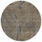 Homeroots 8' Brown Black And Gray Round Geometric Washable Indoor Outdoor Area Rug 594799 - alternate 4