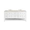 James Martin Vanities Breckenridge 72" Double Vanity, Bright White, w/ 3 CM Siberian Silestone Top 330-V72-BW-3SFR - alternate 1