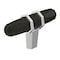 Amerock London 2-1/2 in 64 mm Length Black Bronze/Polished Chrome Cabinet Knob BP36647BBR26 - alternate 1