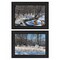 Homeroots Set Of Two Great Outdoors Nature or Winter Forest 3 Black Framed Print Wall Art, 2PK 416034 - alternate 1