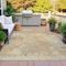 Homeroots 5' X 8' Tan And Beige Abstract Washable Indoor Outdoor Area Rug 630892 - alternate 4