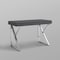 Homeroots 48" Dark Gray and Silver Metallic Writing Desk With Two Drawers 543743 - alternate 8