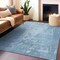 Homeroots 3' X 5' Sky Blue Abstract Washable Indoor Outdoor Area Rug 608250 - alternate 8