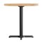 Flash Furniture Bennett 30 in Round Solid Wood Commercial Indoor Tabletop in Natural with 22 in x 22 in Table Height GSF-RD30-NAT-T2222-GG - alternate 6