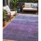 Homeroots 5' X 8' Purple And Lavender Abstract Washable Indoor Outdoor Area Rug 618149 - alternate 1