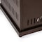 Homeroots 50000 BTU 27in Brown Steel Propane Square Fire Pit Table With Cover 714422 - alternate 8