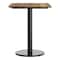 Flash Furniture Commercial 30x24 Natural HPL Tabletop with Black Table Height RD Base ST-REC2430-NAT-TR18-GG - alternate 7