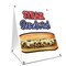 Signmission Steak Sandwich, 36 Inch x 24 Inch A-frame Yard Sign, Plastic Sign SBC-2436-Steak Sandwich - alternate 1
