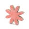 Homeroots Set of Two Pink Wood Flowers Tabletop Sculptures, 2PK 633954 - alternate 5