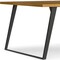 Homeroots 54" Oak and Gray Wood and Iron Frame Base Square Dining Table 640702 - alternate 4