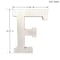 Homeroots 16" Distressed White Wash Wooden Initial Letter F Sculpture 478358 - alternate 3