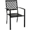 Outdoor Expressions 5-Piece Black Slat Dining Set TJF-P028 - alternate 7