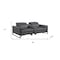 Homeroots 90in Dark Gray and Black Italian Leather Power Reclining Loveseat With Storage 720560 - alternate 7