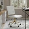 Martha Stewart Ivy Upholstered Office Chair in White/Polished Brass CH-220921-1-WH-GLD-MS - alternate 8