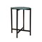 Homeroots 21" Green and Black Marble and Metal Round End Table 632677 - alternate 7