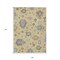 Homeroots 9' X 12' Gold Brown And Blue Floral Washable Indoor Outdoor Area Rug 606156 - alternate 9