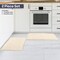 Lavish Home Bathroom Rugs 2-Piece Cotton Bath Mat Set Reversible Rugs for Shower, Tub, Toilet, or Vanity HT-BATH3-IVY - alternate 5