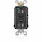 Leviton Receptacle, 20 A, 125V AC, Black AGTR2-HGE - alternate 1