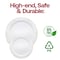 Smarty Had A Party 7.5" White with Gold Vintage Rim Round Disposable Plastic Appetizer/Salad Plates (120 Plates), 120PK 867G-CASE - alternate 6