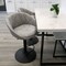 Elama 2 Piece Cloth Adjustable Bar Stool Set in Gray with Black Base ELM-281-GREY - alternate 5