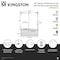 Kingston Brass 60" Acrylic Alcove Left-Hand Drain Tub with Right Sliding Tub Door, White/Brushed Brass KVTAP6032L227 - alternate 6