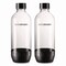 Sodastream Carbonating Bottle Twin Pack, Plastic, 33 oz, Clear/Black 1042221010 - alternate 5