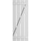 Ekena Millwork True Fit PVC, Four Board Spaced Board-n-Batten Shutters w/Z-Bar, Unfinished , 23W x 44H, PR TFP102SB23X044UN - alternate 9