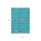 Homeroots 8' X 10' Teal Blue Ivory And Gold Geometric Washable Indoor Outdoor Area Rug 612223 - alternate 7